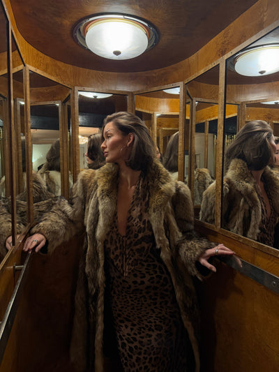 Kolumbine Kleid - Leopardenmuster