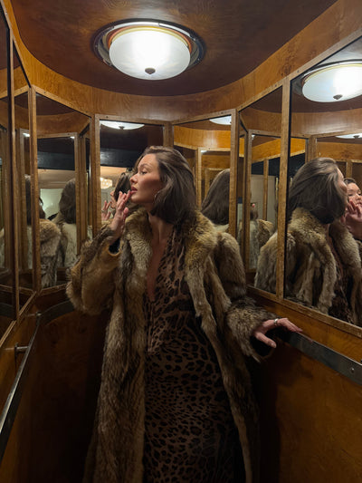 Kolumbine Kleid - Leopardenmuster