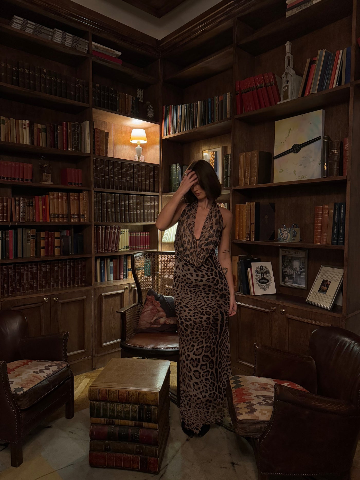 Kolumbine Kleid - Leopardenmuster