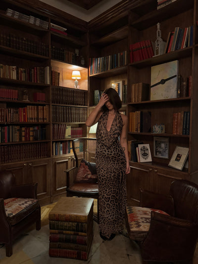 Kolumbine Kleid - Leopardenmuster