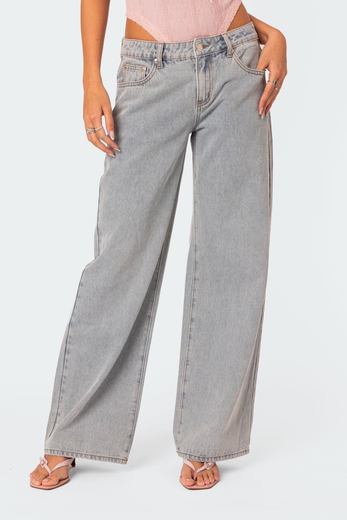 Emma Bow Tie Jeans - Oversized Jeans mit Bows