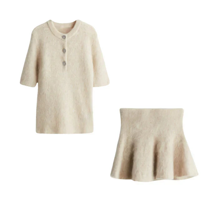 Weiches Mohair-Set