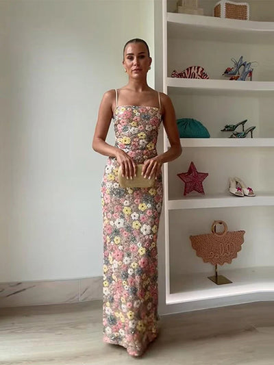 Grace – Funkelndes Blumen-Maxikleid