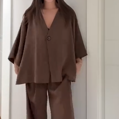 Sina – Elegantes Sommer-Set mit Schleifen