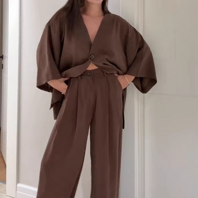 Sina – Elegantes Sommer-Set mit Schleifen