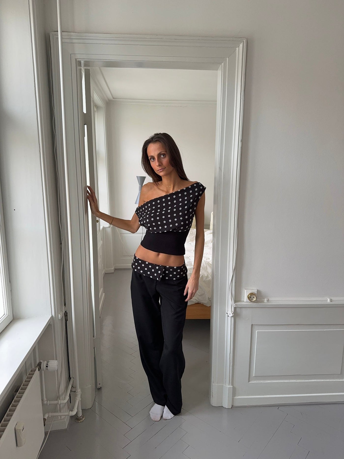 Polka Dot Set – Elegantes Zweiteiler-Outfit