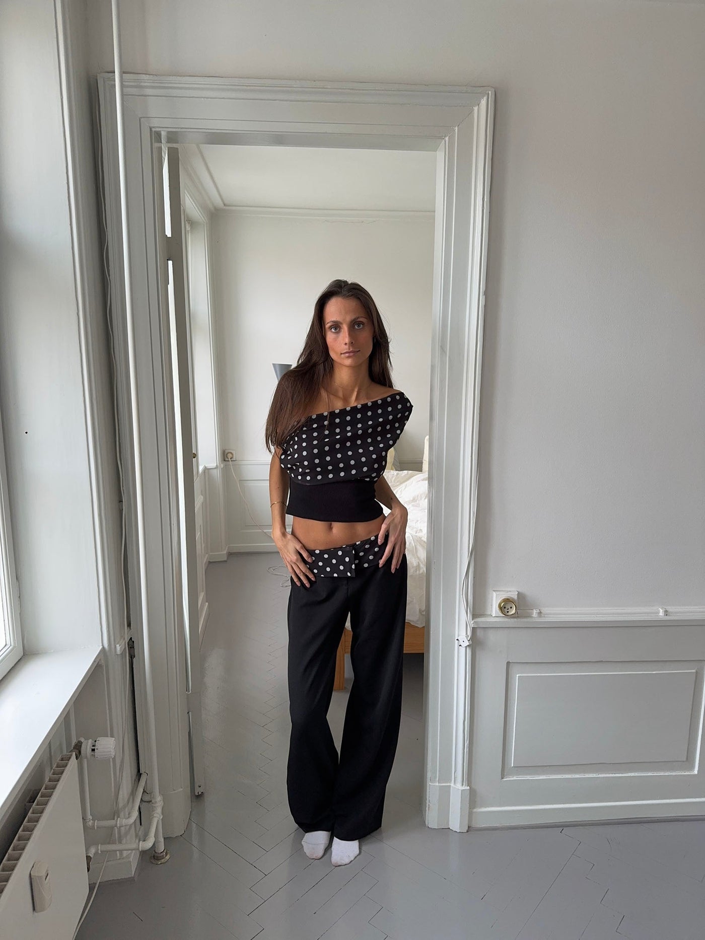 Polka Dot Set – Elegantes Zweiteiler-Outfit