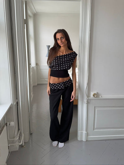 Polka Dot Set – Elegantes Zweiteiler-Outfit