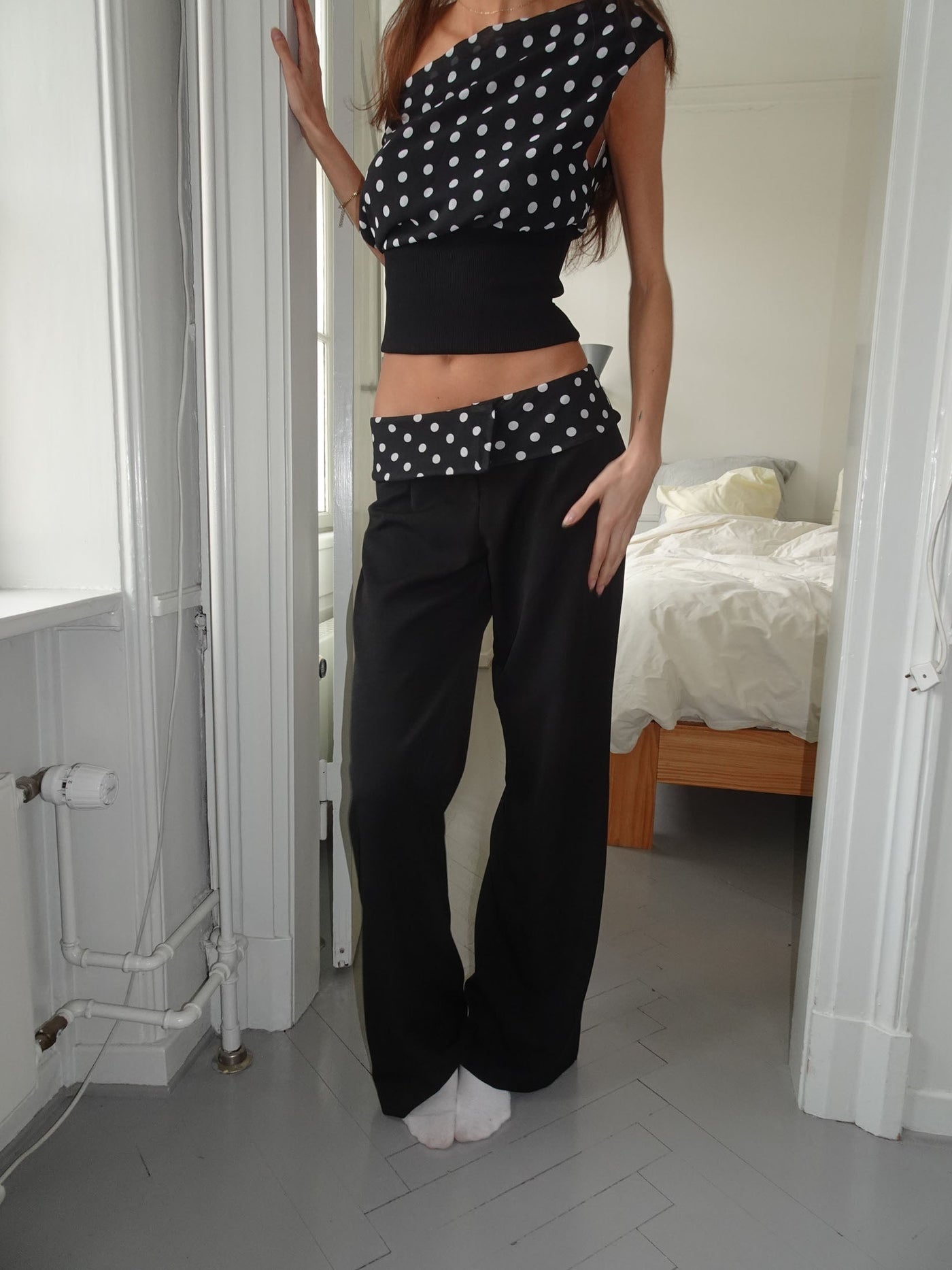 Polka Dot Set – Elegantes Zweiteiler-Outfit